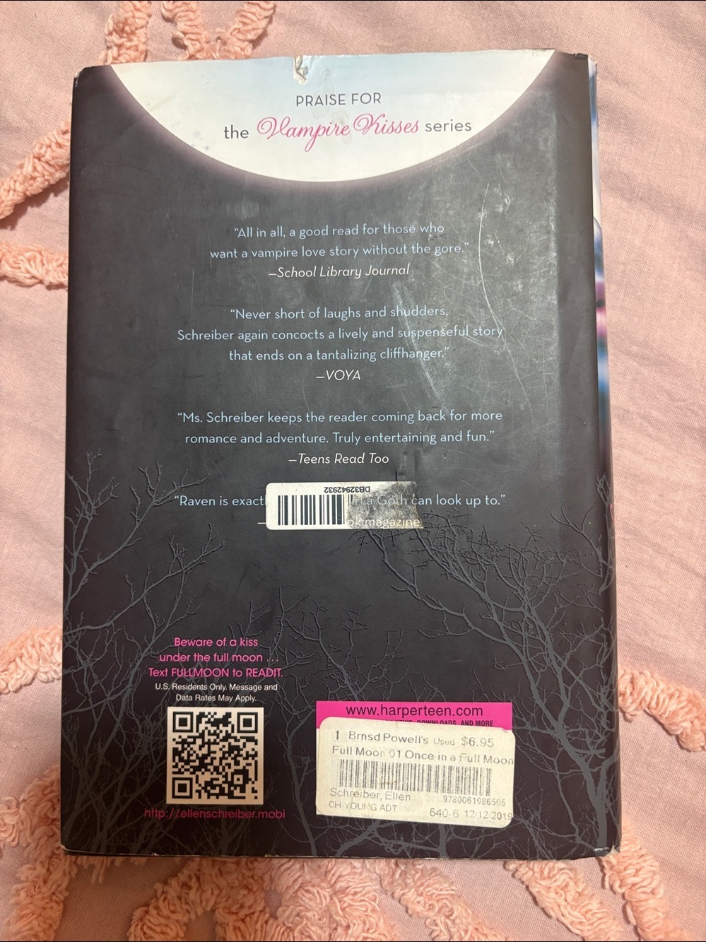 Once in a Full Moon by Ellen Schreiber -hardback - Picture 2 of 4
